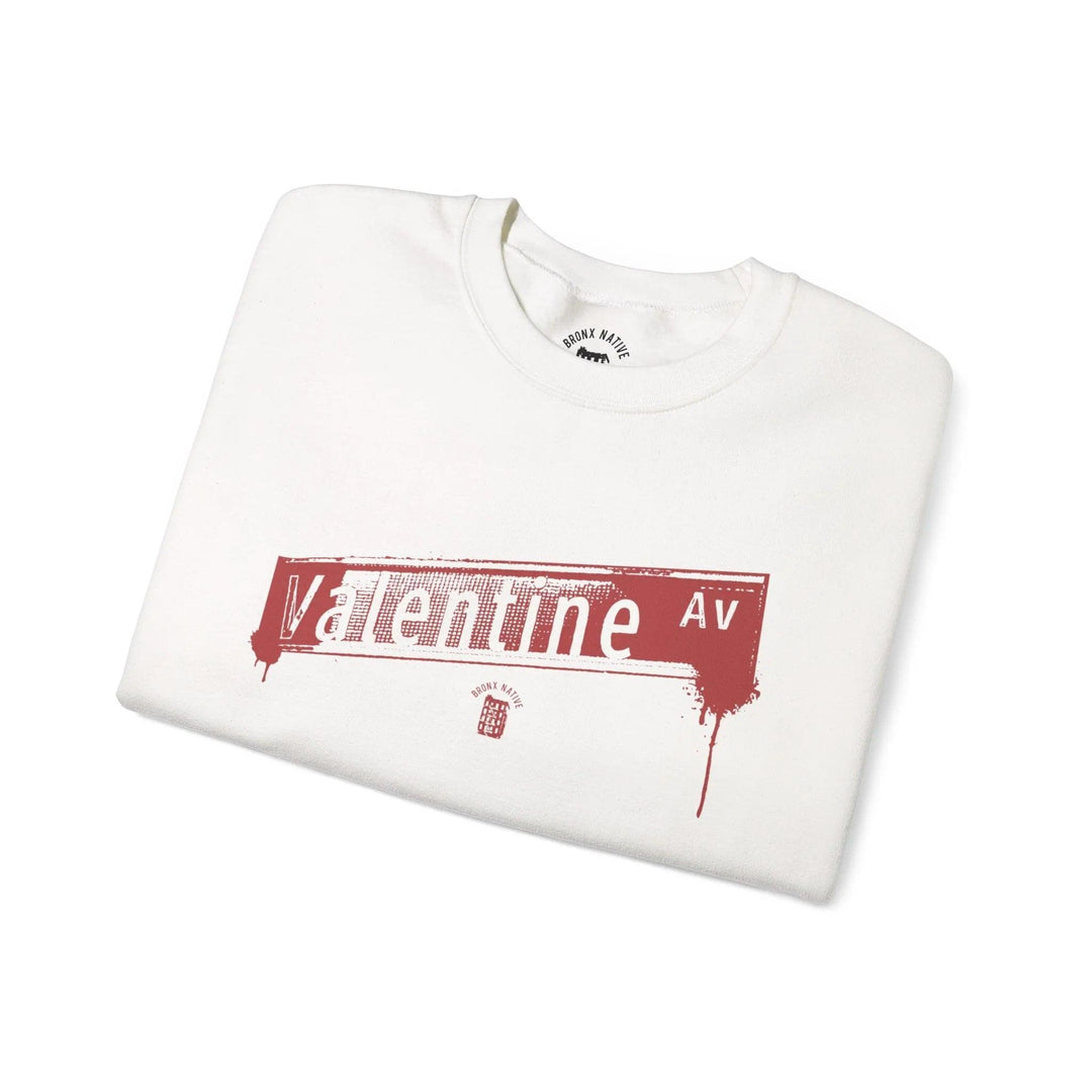 Valentine Ave Crewneck Sweatshirt — retro Bronx street sign crewneck sweatshirt — image 6