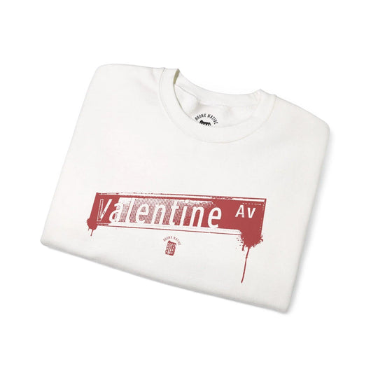 Valentine Ave Crewneck Sweatshirt — retro Bronx street sign crewneck sweatshirt — image 6