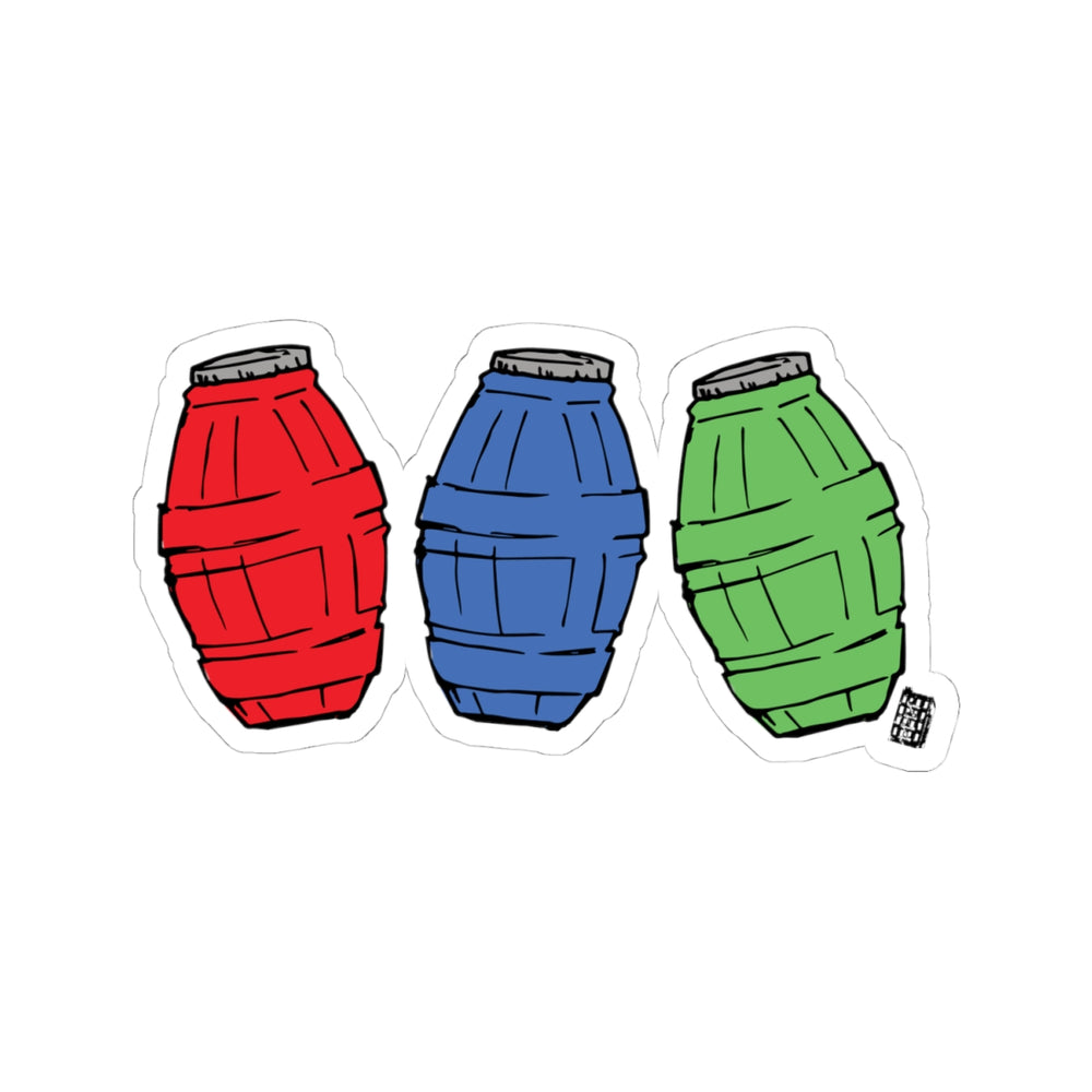 Quarter Water Sticker