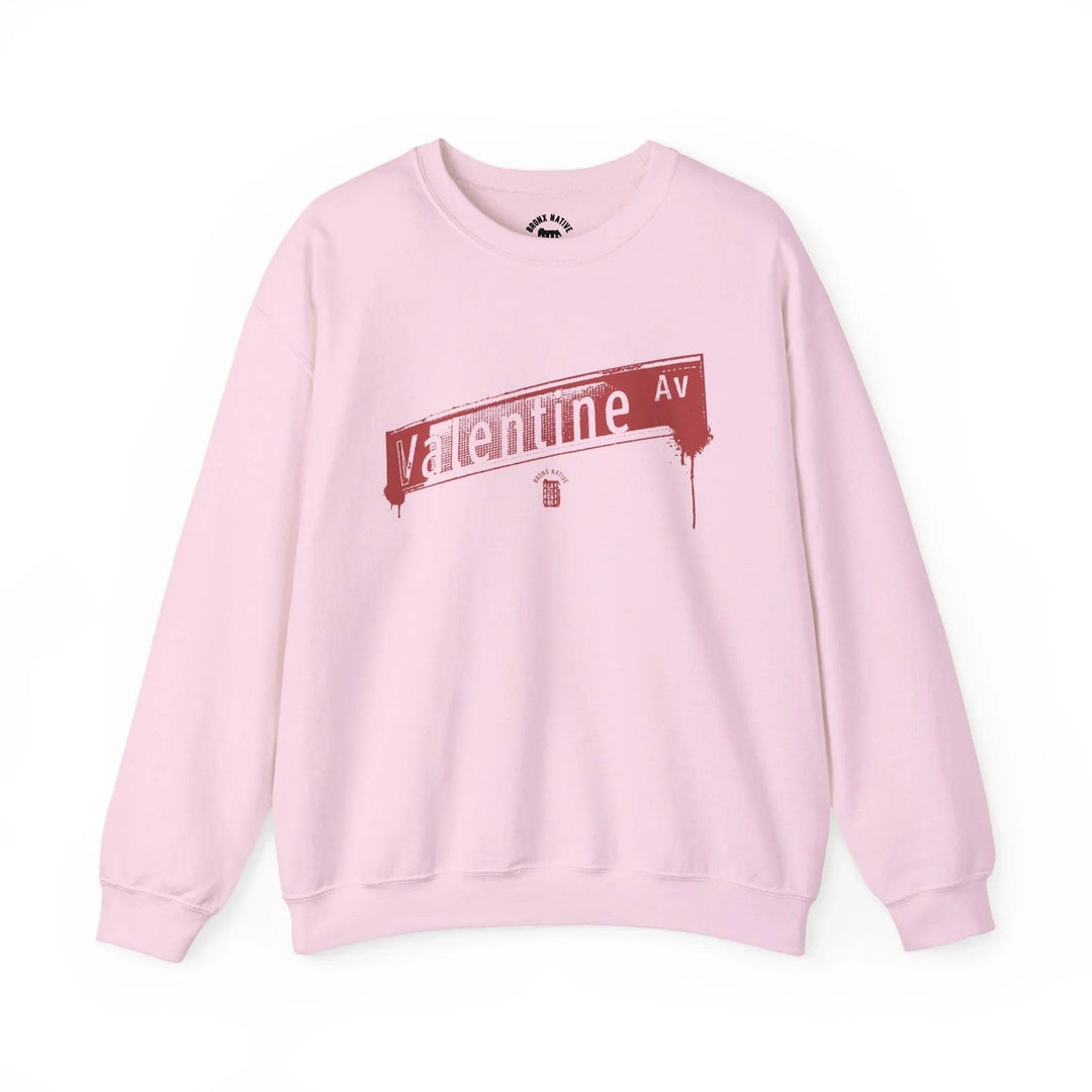 Valentine Ave Crewneck Sweatshirt — retro Bronx street sign crewneck sweatshirt — image 4