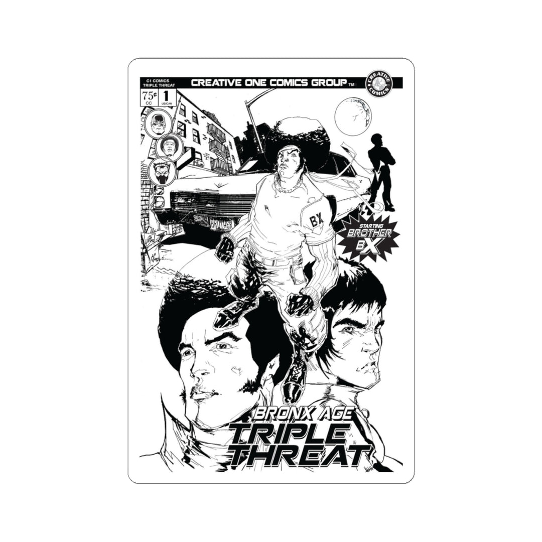 Triple Threat Comic Sticker