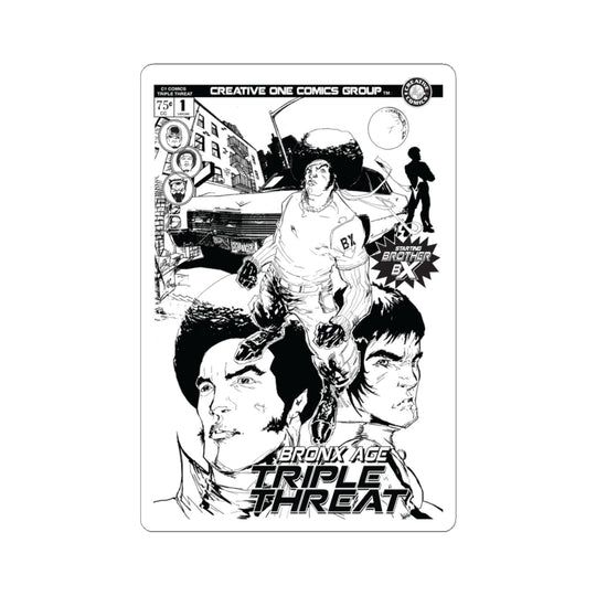 Triple Threat Comic Sticker