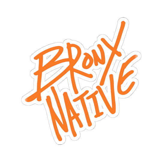 Bronx Native Graffiti Sticker (Orange)