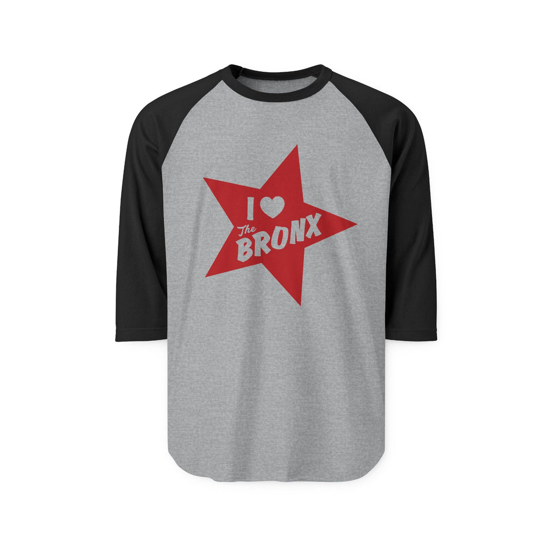 I Love the Bronx, Unisex Three-Quarter Sleeve Raglan Shirt