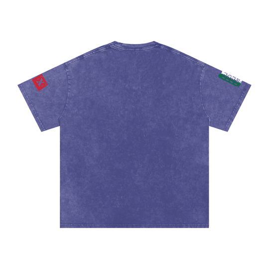 Viva El Bronx Snow Washed Oversized Cotton T-Shirt