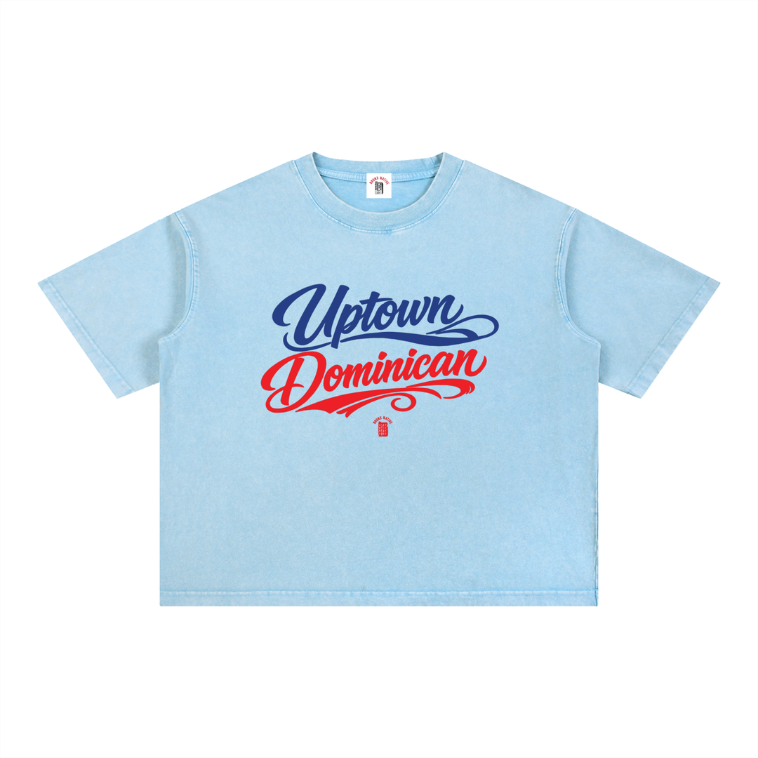Uptown Dominican Mineral Wash Boxy Cotton T-Shirt
