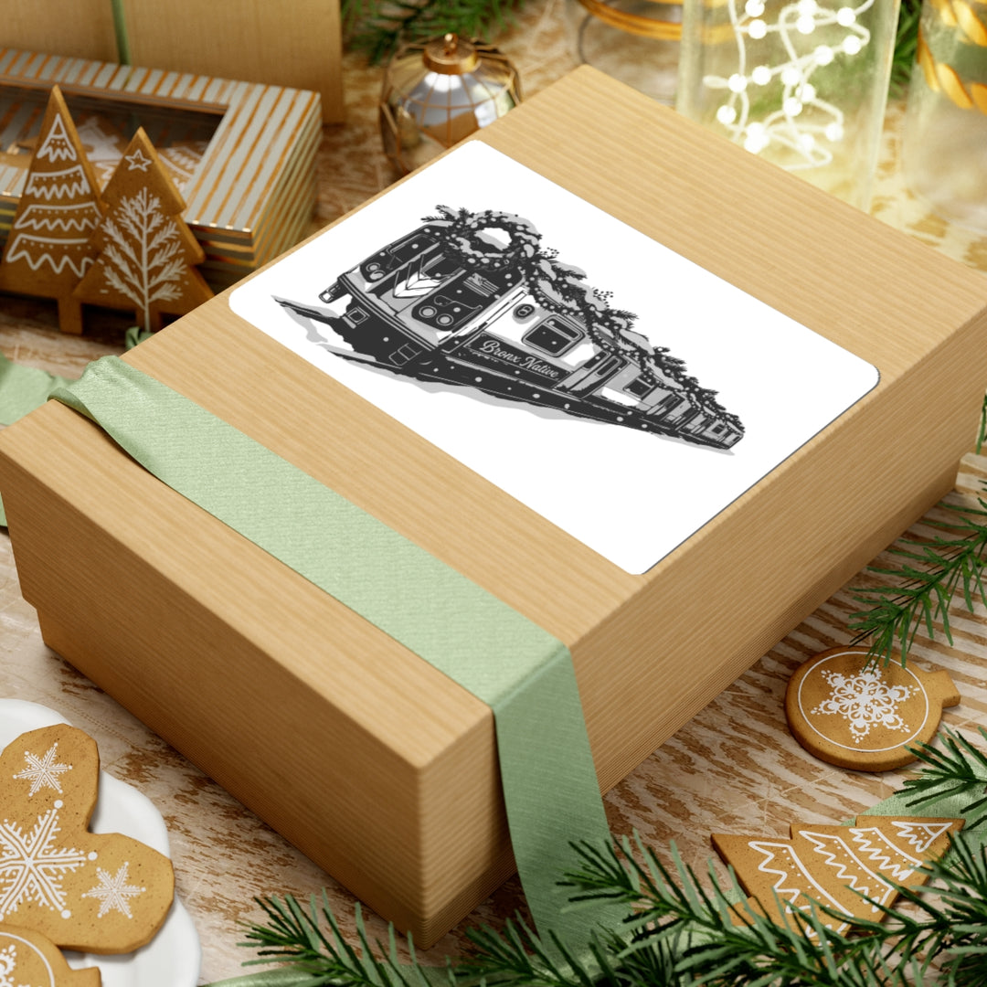 Train Car BXN Holiday Ed. (Black & White) Sticker