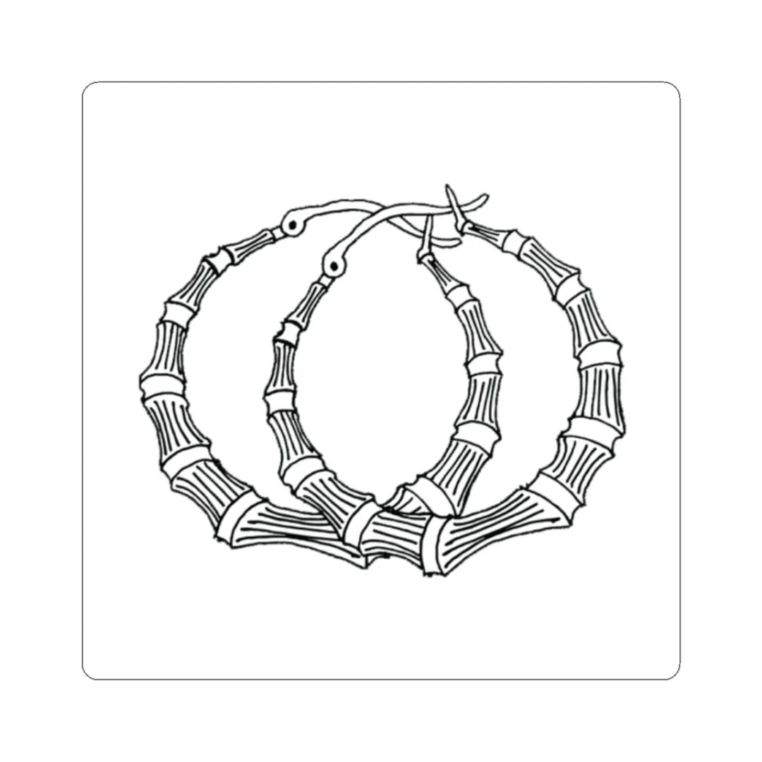 Starter Pack - Pantallas Bamboo Hoop Earrings Sticker