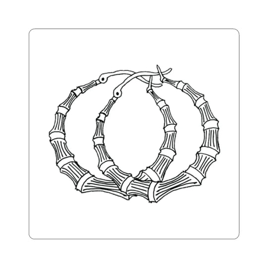Starter Pack - Pantallas Bamboo Hoop Earrings Sticker