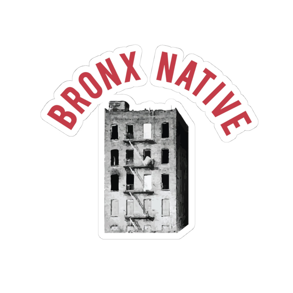 Bronx Native Official Logo, Kiss-Cut Stickers, Urban Decor, Laptop Stickers, Gift Ideas, Bronx Culture, City Love