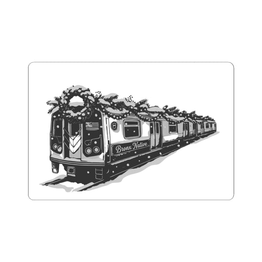 Train Car BXN Holiday Ed. (Black & White) Sticker