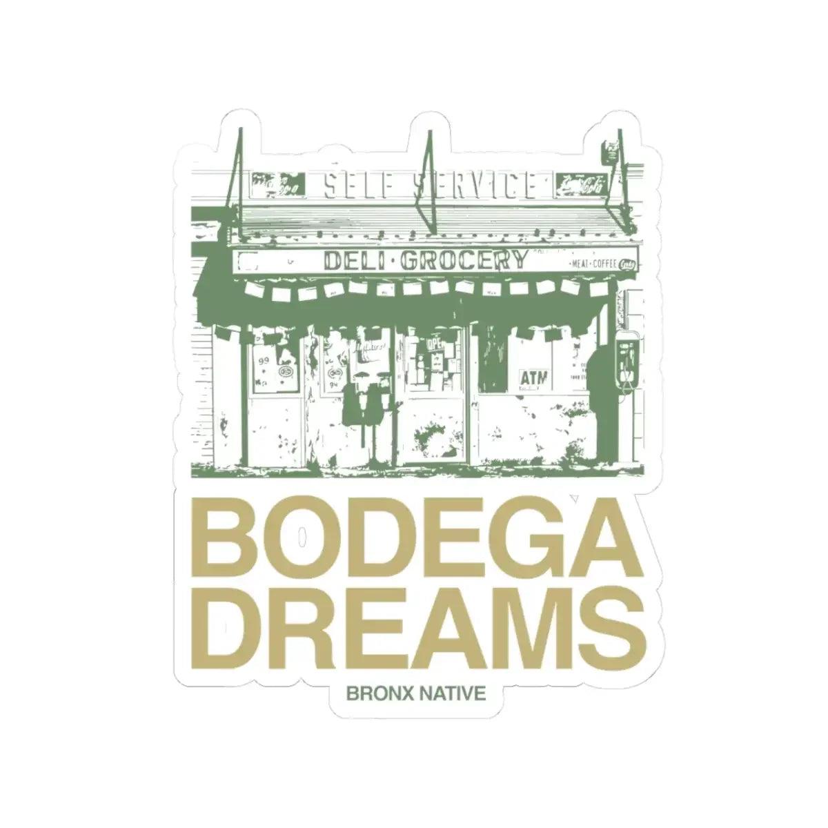 Bodega Dreams Sticker (Green & Gold)