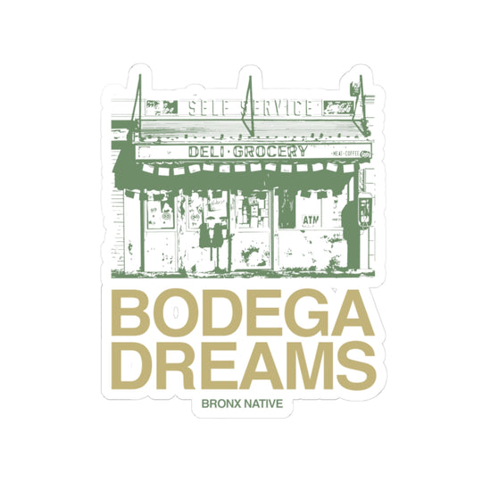 Bodega Dreams Sticker (Green & Gold)