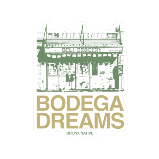Bodega Dreams Sticker (Green & Gold)