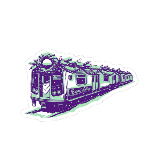 Train Car BXN Holiday Ed. (Purple & Green) Sticker