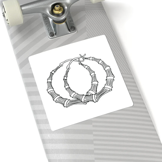 Starter Pack - Pantallas Bamboo Hoop Earrings Sticker