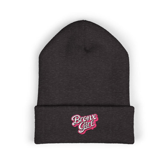 Beanie — "Bronx Girl" Embroidered Cuffed Winter Hat by Bronx Native