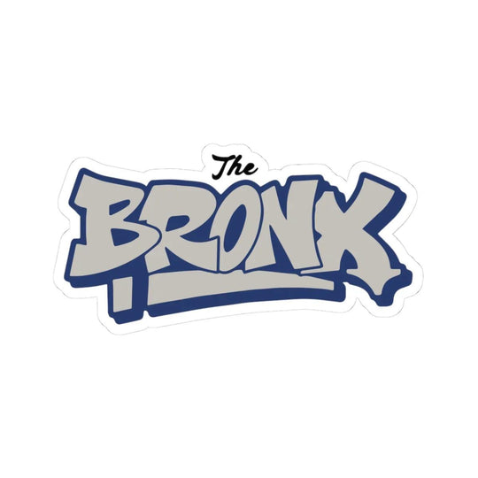 The Bronx Pinstripe Blue & Gray Sticker by Bronx Native