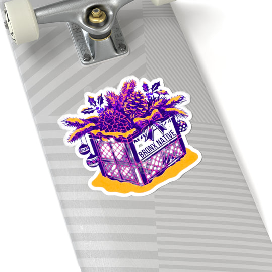 Milk Crate Holiday Sticker Neon