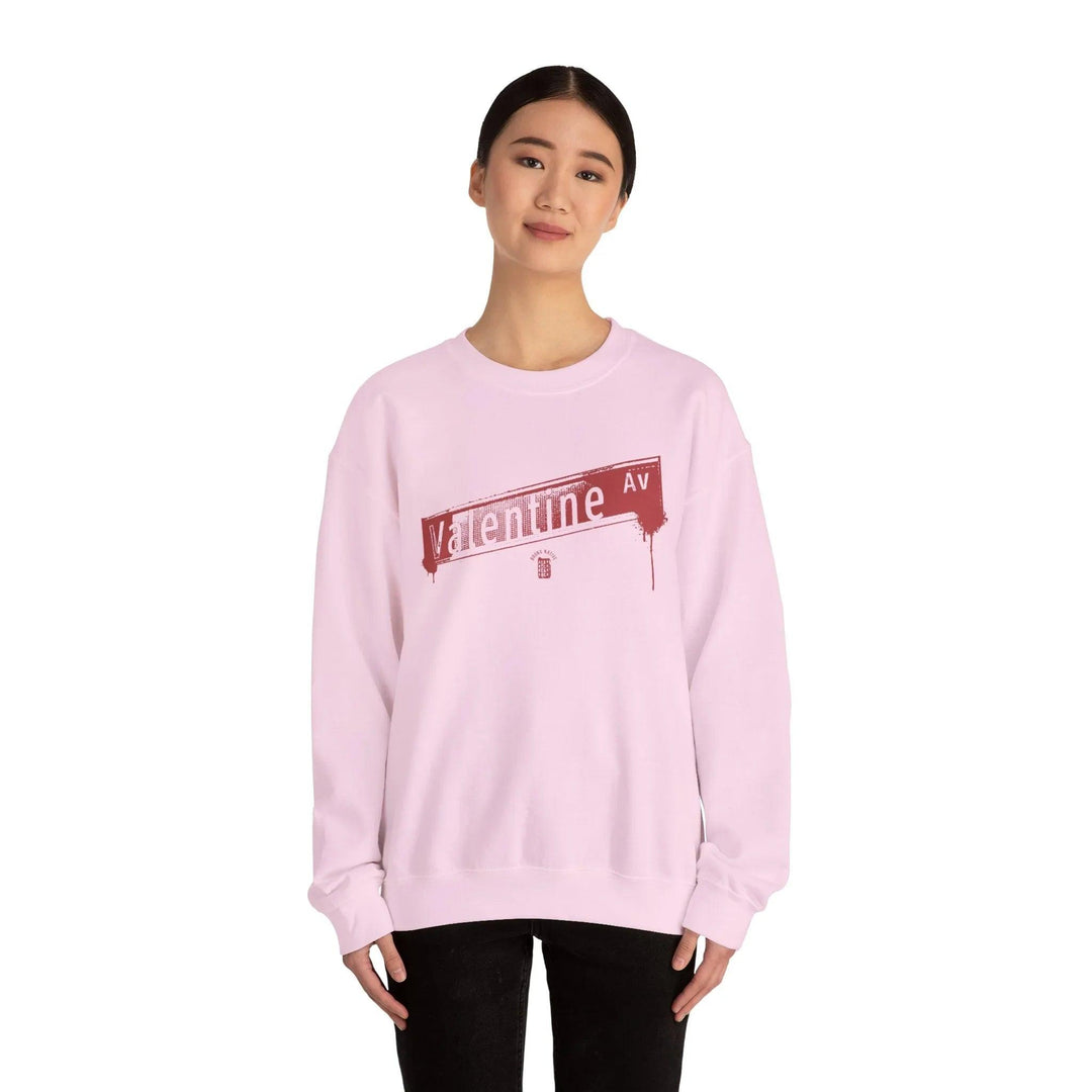 Valentine Ave Crewneck Sweatshirt — retro Bronx street sign crewneck sweatshirt — image 16