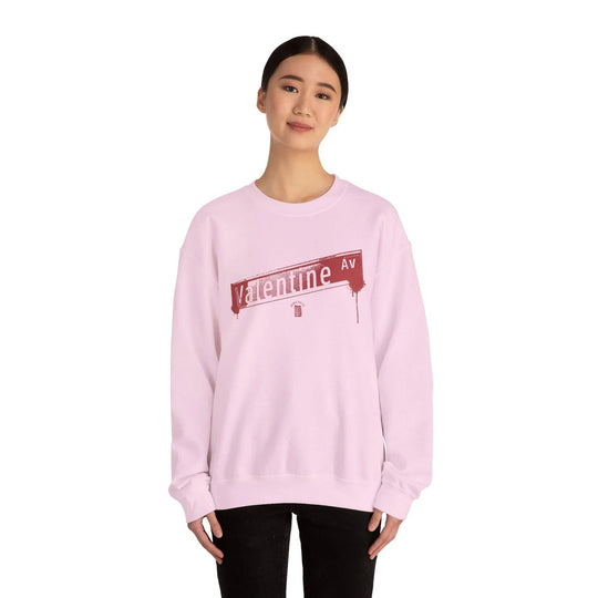 Valentine Ave Crewneck Sweatshirt — retro Bronx street sign crewneck sweatshirt — image 16
