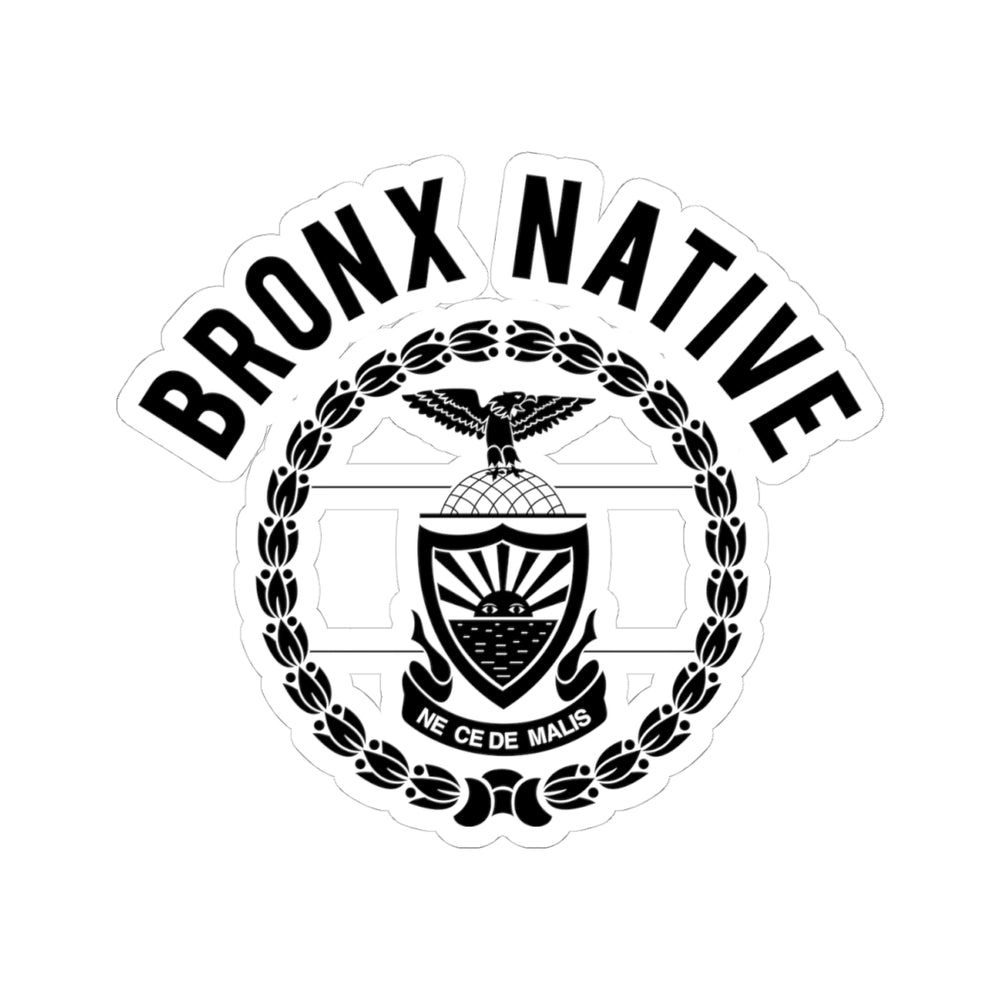 Bronx Native Seal BLACK, Urban Decor, Laptop Stickers, Gift Ideas, Bronx Culture, City Love