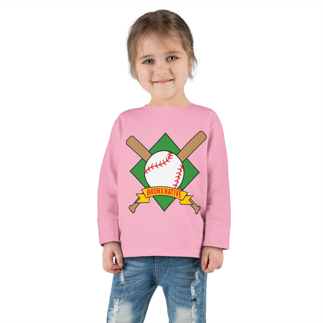 Bronx Native Baseball Toddler Long Sleeve Tee