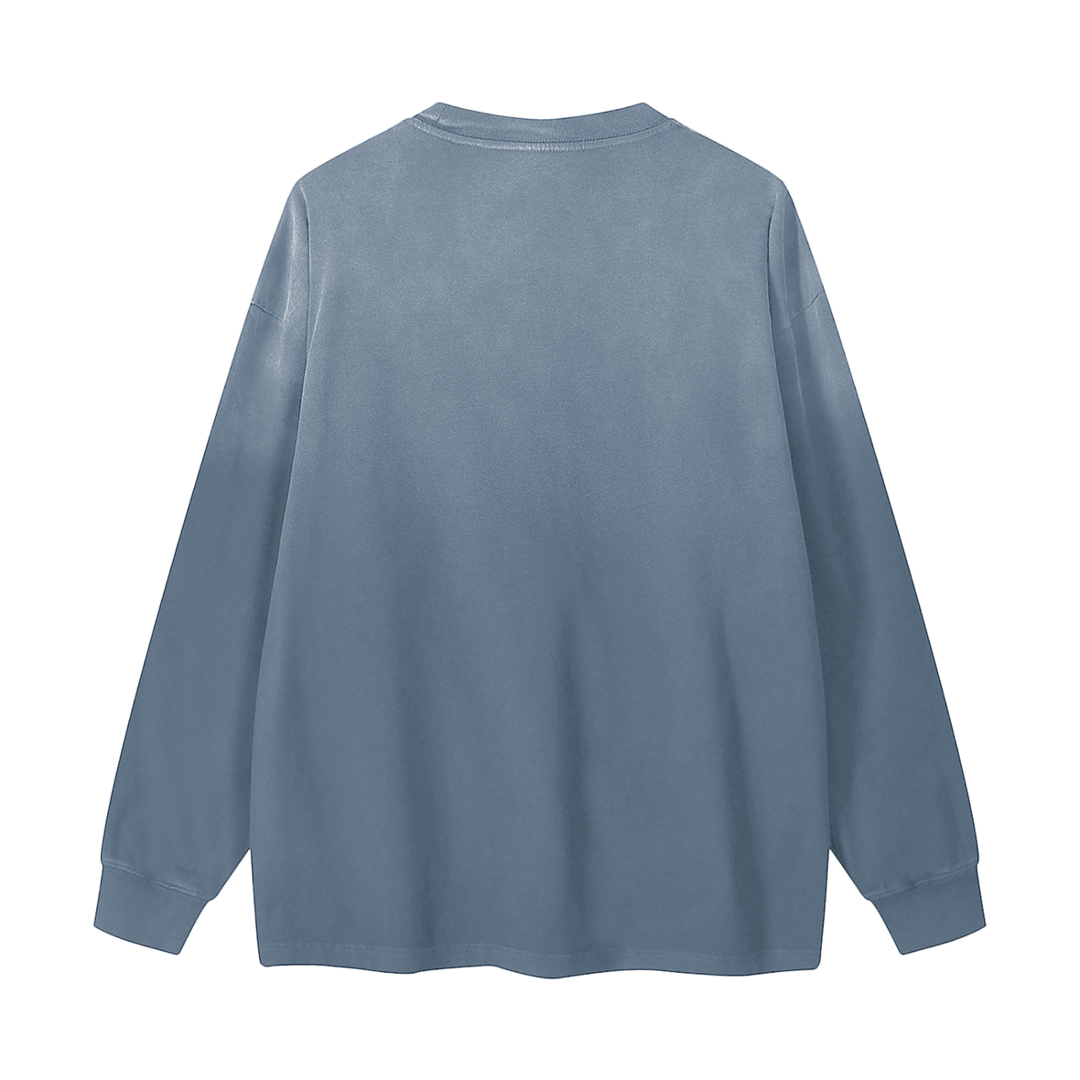 El Malo Del Bronx Gradient Washed Long Sleeve T-Shirt by Bronx Native for New York summer