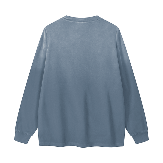 El Malo Del Bronx Gradient Washed Long Sleeve T-Shirt by Bronx Native for New York summer