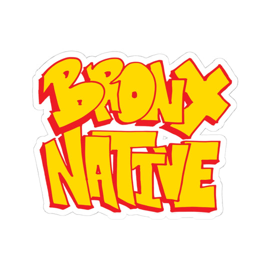 Bronx Native Bubble Text Sticker