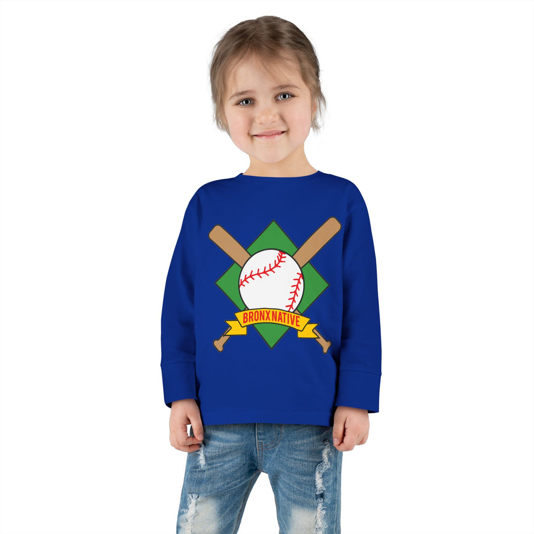 Bronx Native Baseball Toddler Long Sleeve Tee