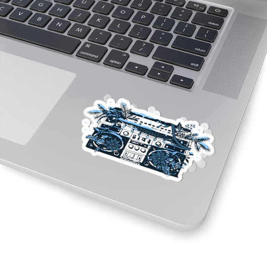Boom Box Holidays (Blue) Sticker