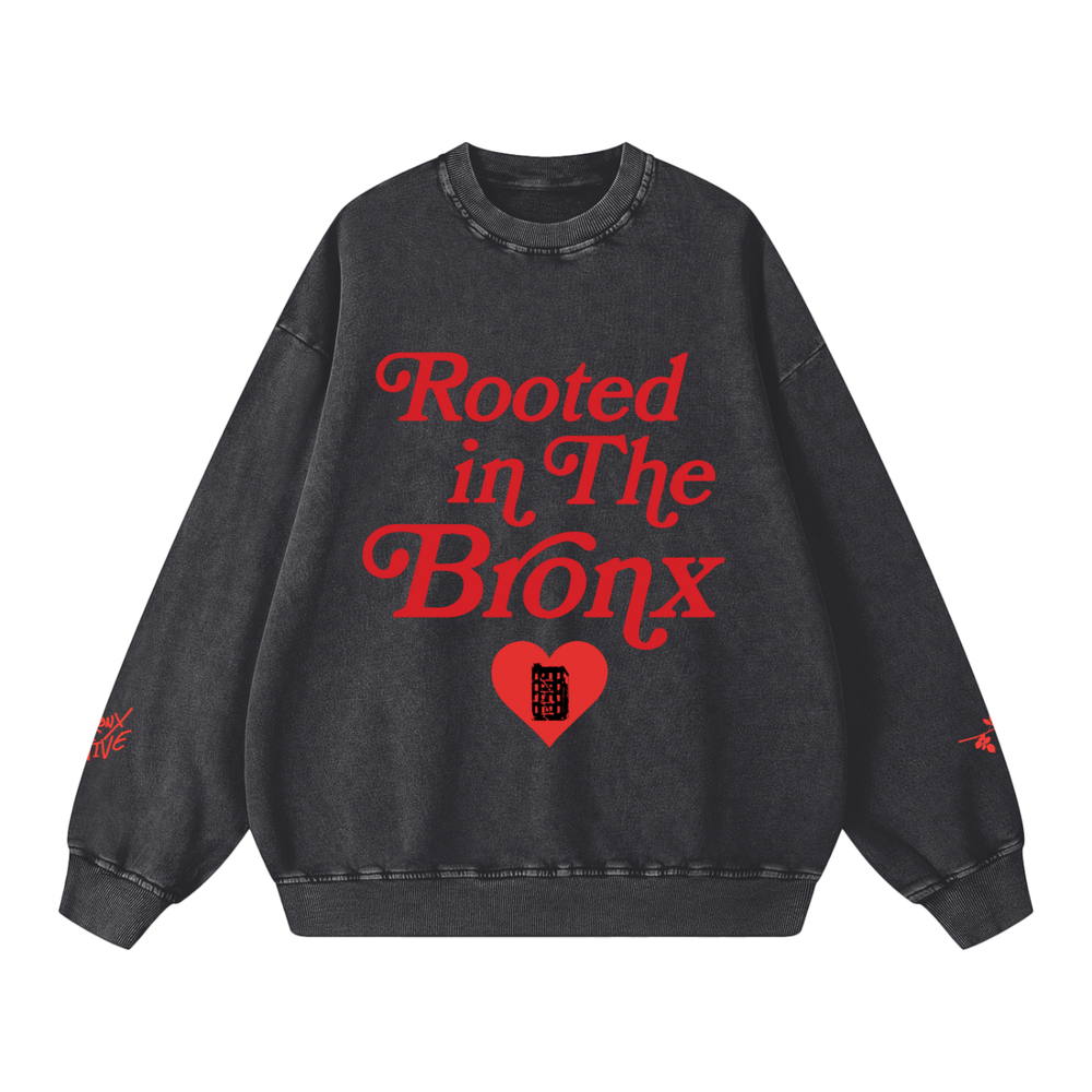 Rooted in the BR❤️NX Snow Washed Oversized Sweatshirt