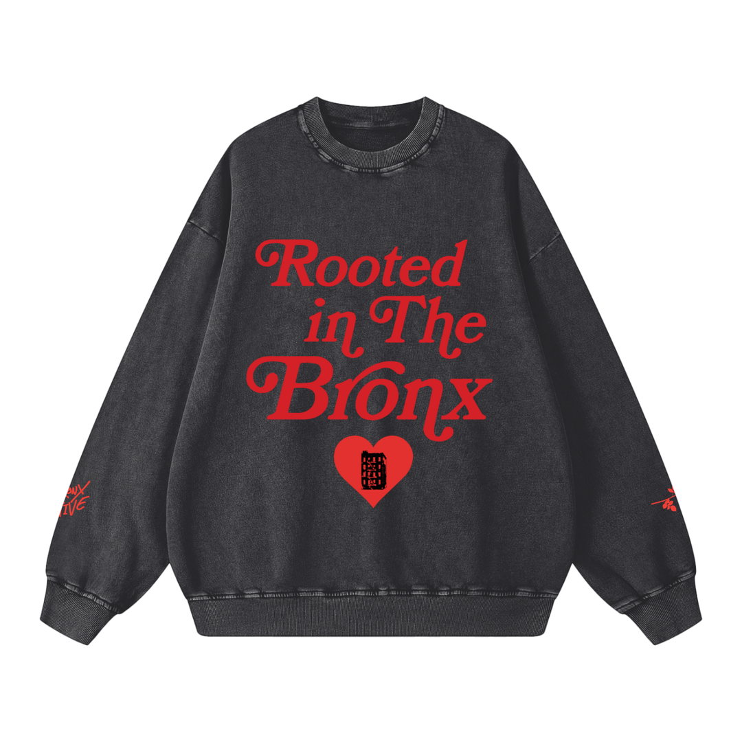 Rooted in the BR❤️NX Snow Washed Oversized Sweatshirt