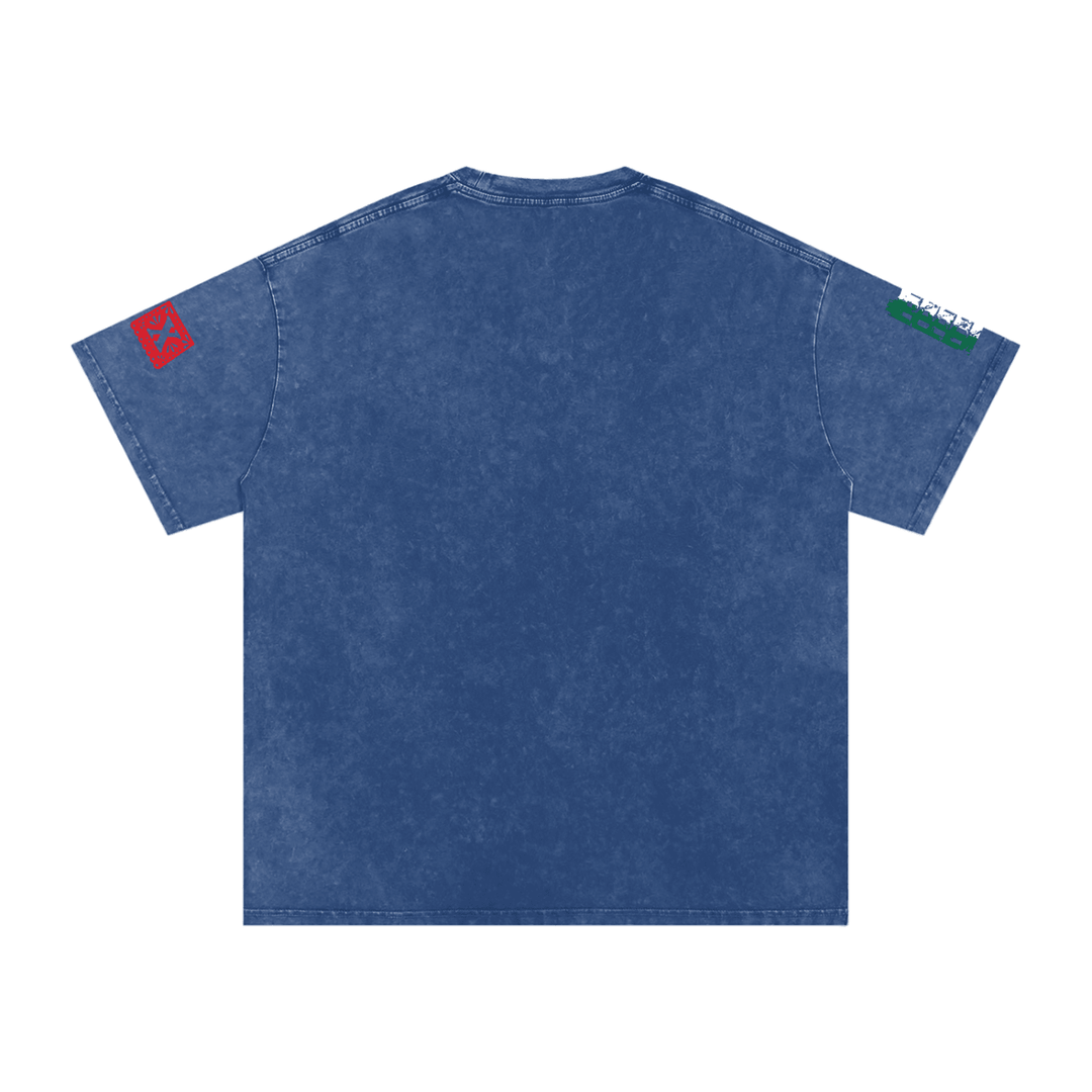 Viva El Bronx Snow Washed Oversized Cotton T-Shirt