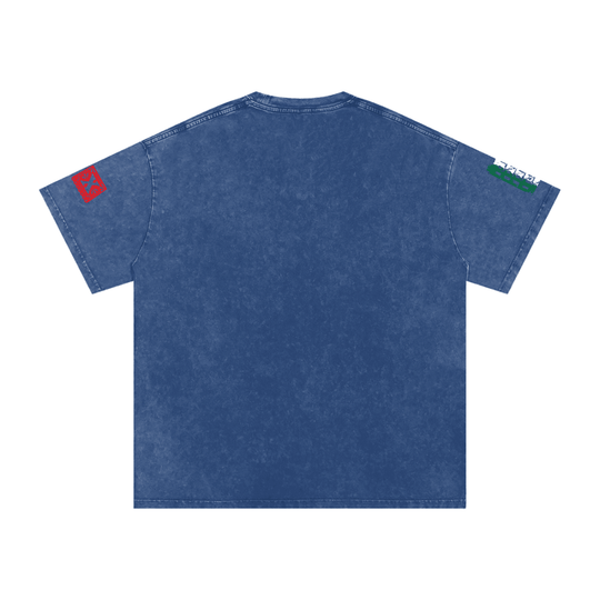 Viva El Bronx Snow Washed Oversized Cotton T-Shirt