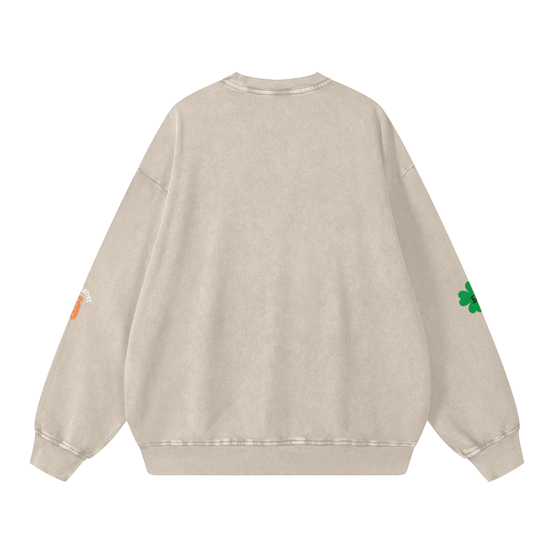 The Bronx Irish Pub Snow Washed Oversized Sweatshirt by Bronx Native for New York summer