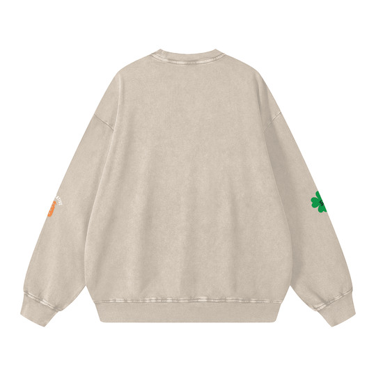 The Bronx Irish Pub Snow Washed Oversized Sweatshirt by Bronx Native for New York summer