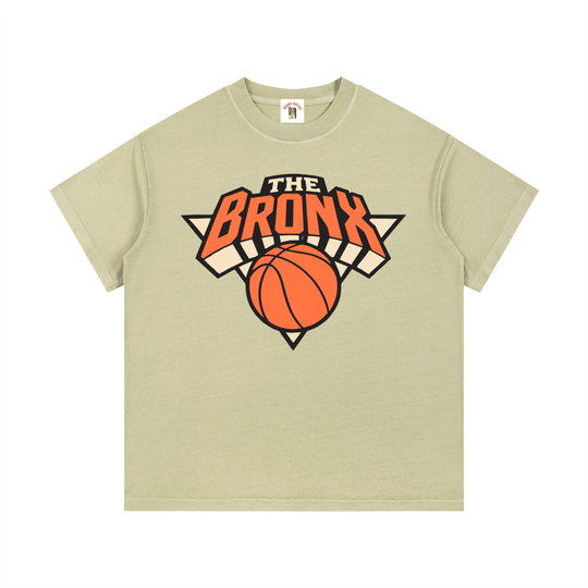 Bronx Basketball 2026 Playoffs Vintage Wash Cotton T-Shirt by Bronx Native
