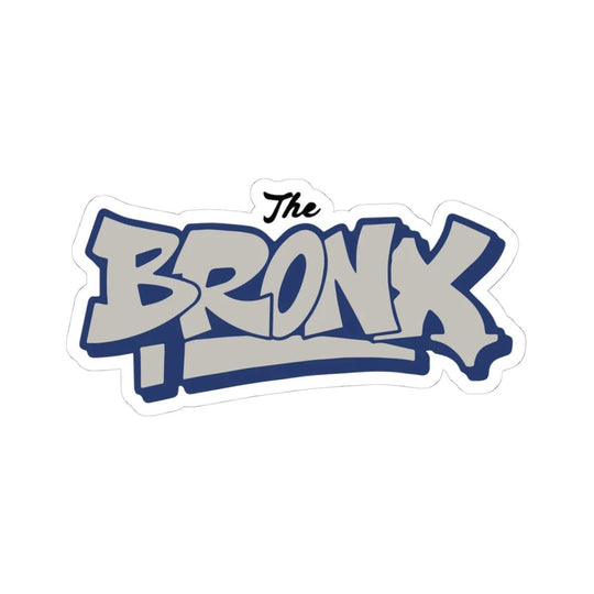 The Bronx Pinstripe Blue & Gray Sticker by Bronx Native