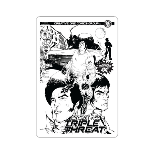 Triple Threat Comic Sticker