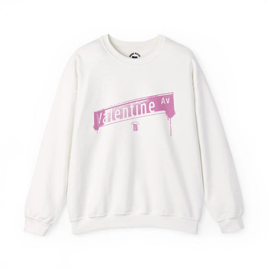 Valentine Ave Pink Drip Crewneck Sweatshirt