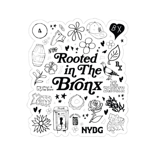 Rooted in the Bronx Sticker (Black)