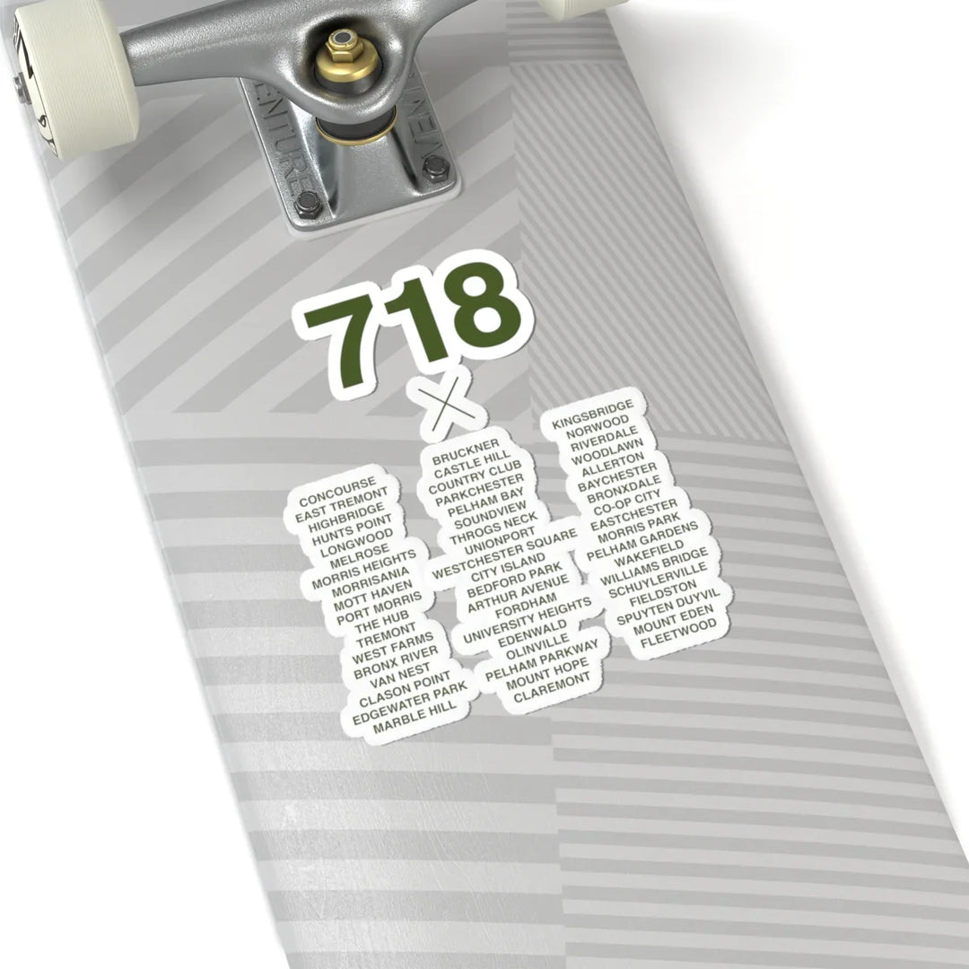 718 Neighborhoods (Green) Sticker