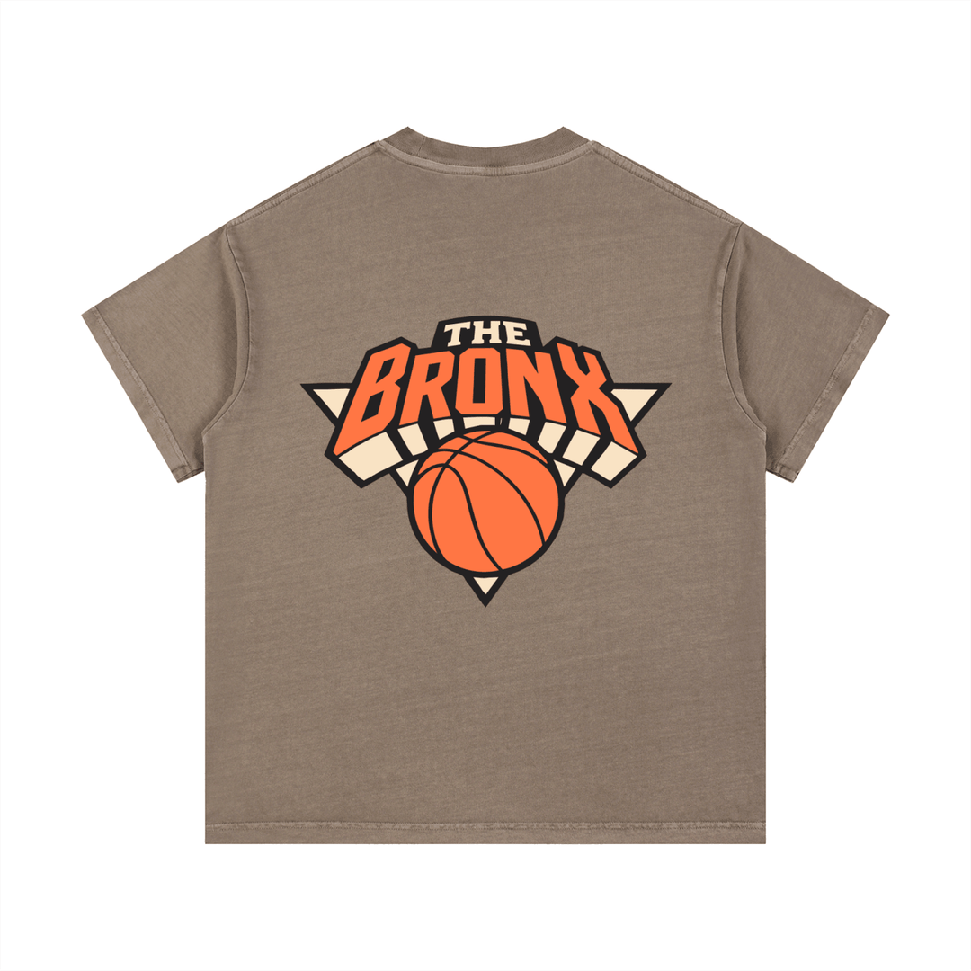 Bronx Basketball 2026 Playoffs Vintage Wash Cotton T-Shirt by Bronx Native
