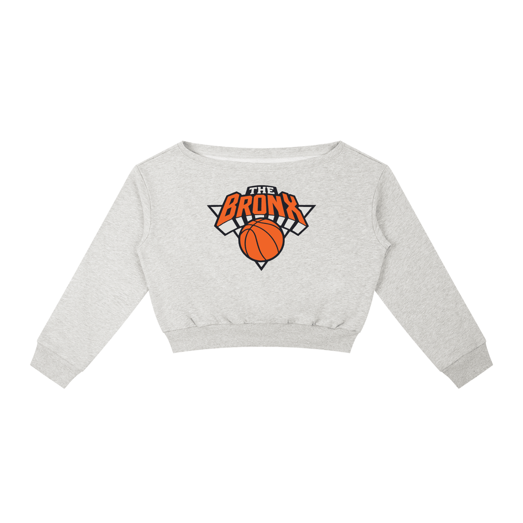 Bronx Basketball 2026 Playoff Edition Women's Off-Shoulder Sweatshirt by Bronx Native