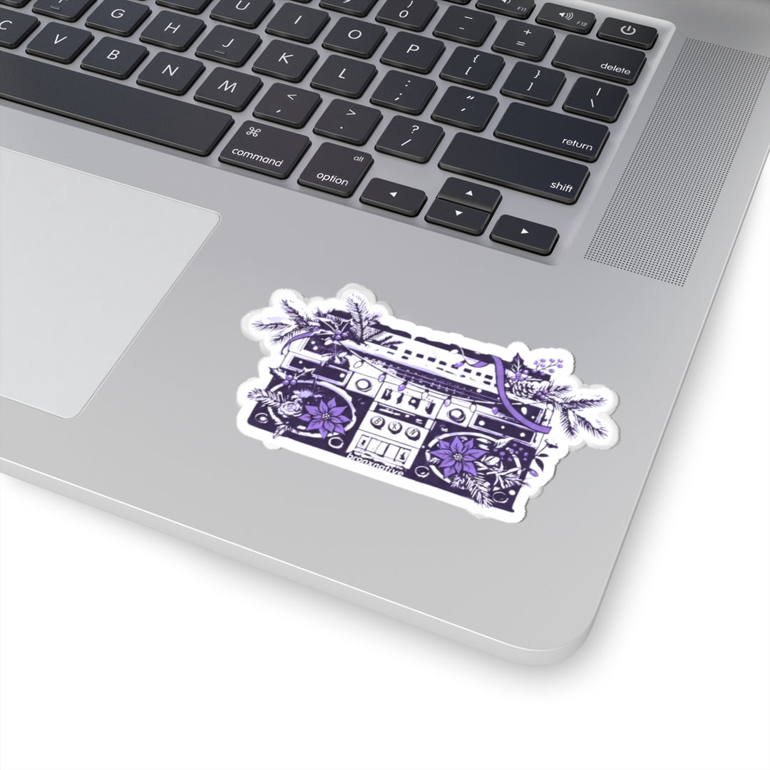 Boom Box Holidays (Purple) Sticker