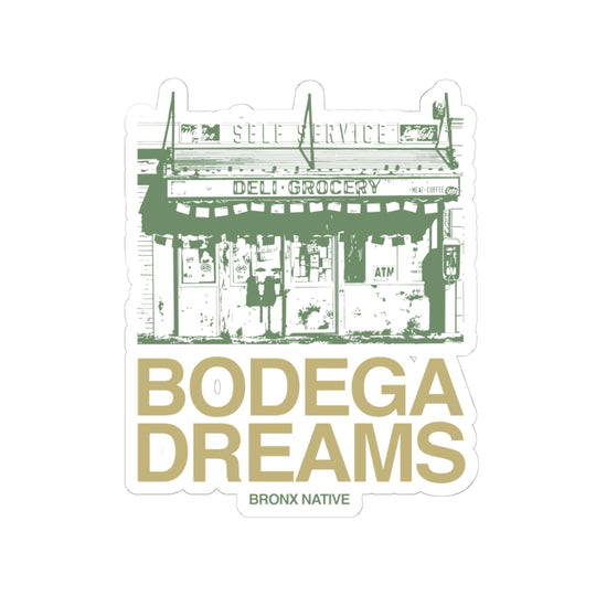 Bodega Dreams Sticker (Green & Gold)