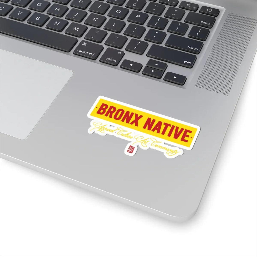Bronx Native (Apparel, Arts, Culture Community) Yellow & Gold Sticker