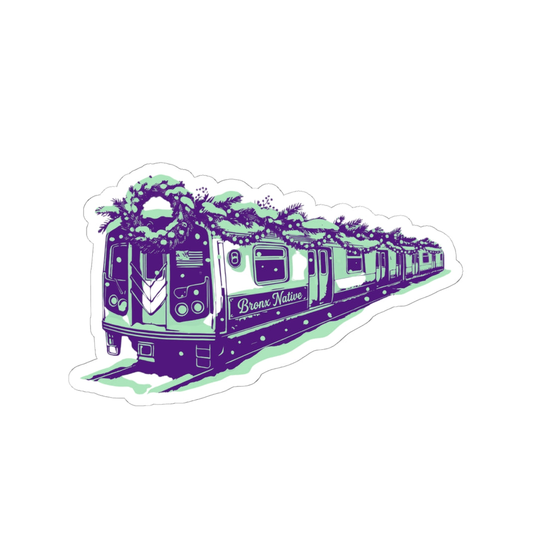Train Car BXN Holiday Ed. (Purple & Green) Sticker